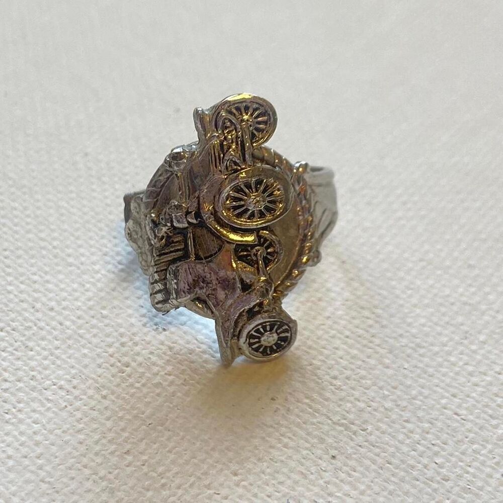 Handmade Antique Car Spoon Ring